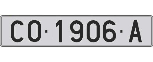 CO1906A matricula larga