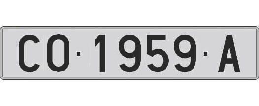 CO1959A matricula larga