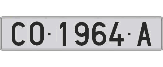 CO1964A matricula larga