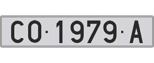 CO1979A matricula larga