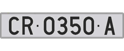 CR0350A matricula larga