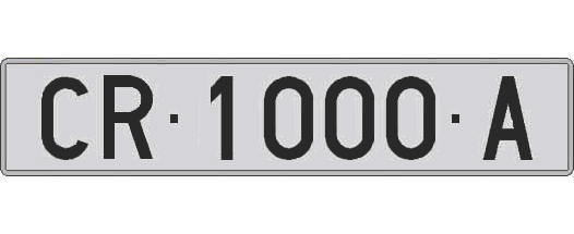 CR1000A matricula larga