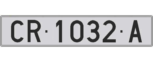 CR1032A matricula larga