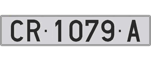 CR1079A matricula larga