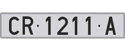 CR1211A matricula larga