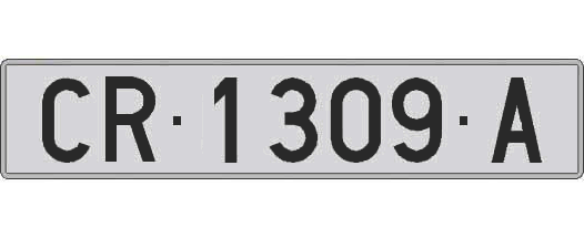 CR1309A matricula larga
