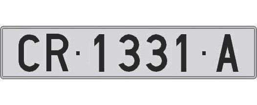 CR1331A matricula larga