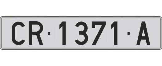 CR1371A matricula larga