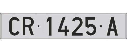 CR1425A matricula larga