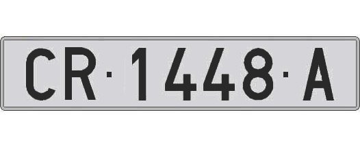 CR1448A matricula larga