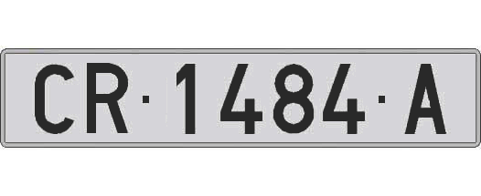CR1484A matricula larga