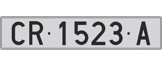 CR1523A matricula larga