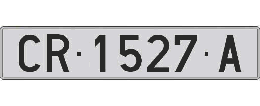 CR1527A matricula larga