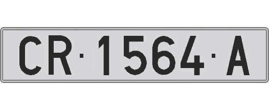 CR1564A matricula larga