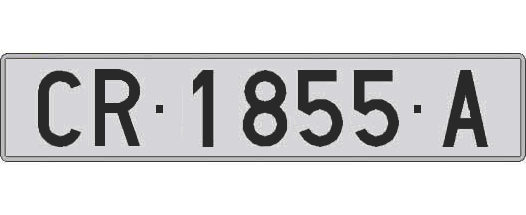 CR1855A matricula larga