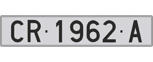 CR1962A matricula larga
