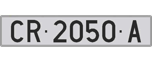 CR2050A matricula larga