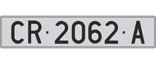 CR2062A matricula larga