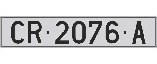 CR2076A matricula larga