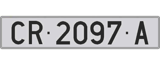 CR2097A matricula larga