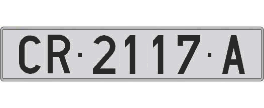 CR2117A matricula larga