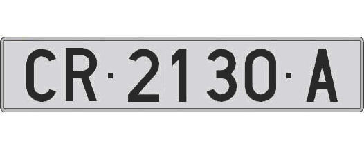 CR2130A matricula larga