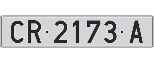 CR2173A matricula larga