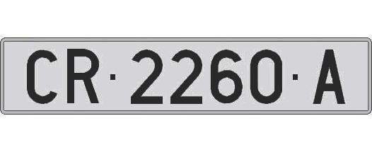 CR2260A matricula larga
