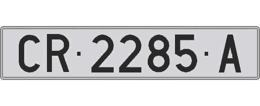 CR2285A matricula larga