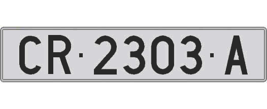 CR2303A matricula larga