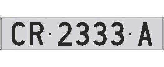 CR2333A matricula larga