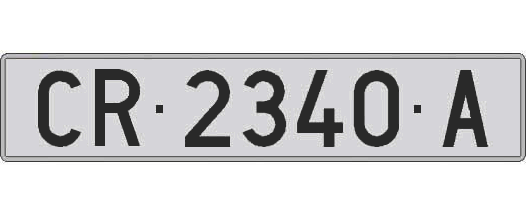 CR2340A matricula larga