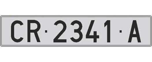 CR2341A matricula larga
