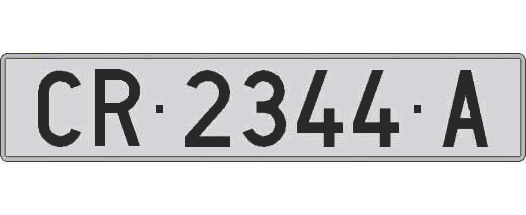 CR2344A matricula larga