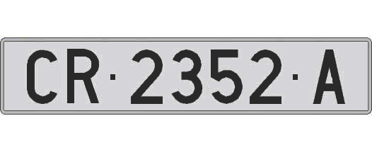 CR2352A matricula larga