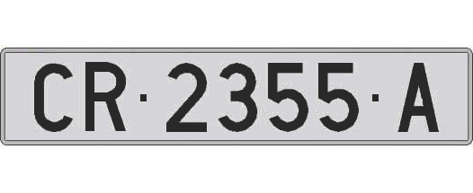 CR2355A matricula larga