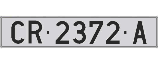 CR2372A matricula larga
