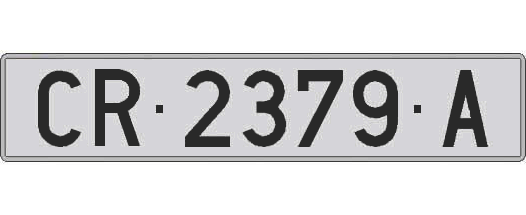 CR2379A matricula larga