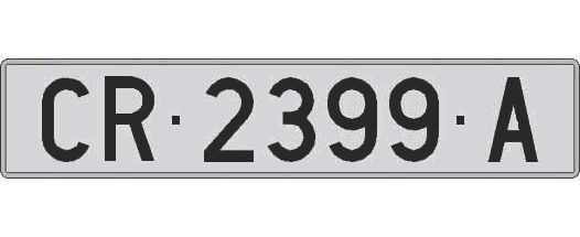 CR2399A matricula larga