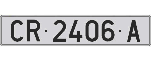CR2406A matricula larga