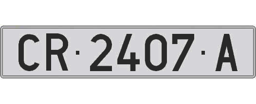 CR2407A matricula larga