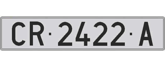 CR2422A matricula larga
