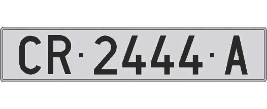 CR2444A matricula larga