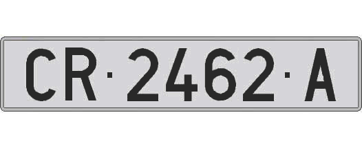 CR2462A matricula larga