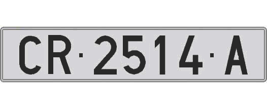 CR2514A matricula larga