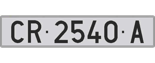 CR2540A matricula larga