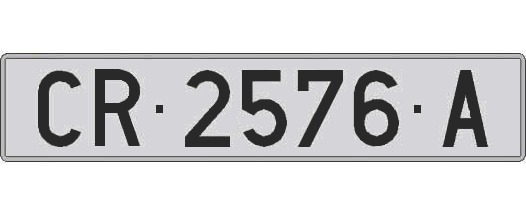 CR2576A matricula larga