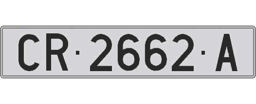 CR2662A matricula larga