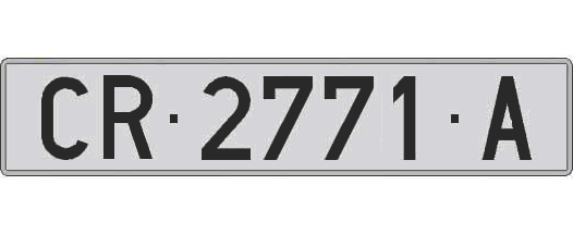 CR2771A matricula larga