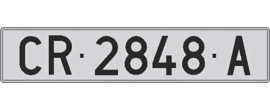 CR2848A matricula larga